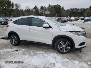 2022 Honda HR-V EX with VIN 3CZRU6H57NM774811, listed as a Copart auction lot 46120225 with 12,321 mi miles and Salvage Title. Bid and sale history available at carsss.com. Image 4.