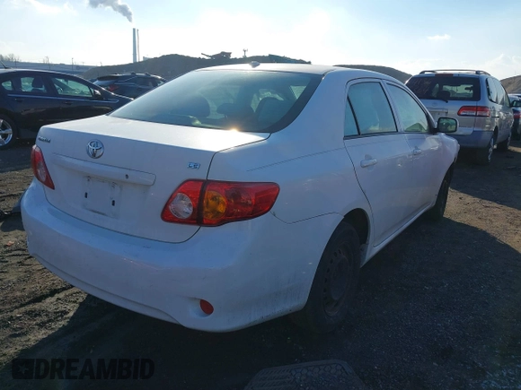 2009 Toyota Corolla with VIN JTDBL40E099093677, listed as a IAAI auction lot 41358667 with 147,688 mi miles. Bid and sale history available at carsss.com. Image 4.