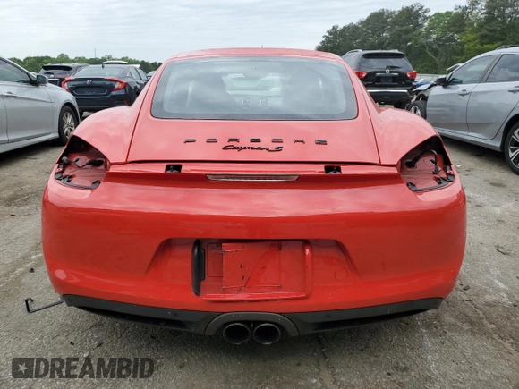 2016 Porsche Cayman S with VIN WP0AB2A80GK185261, listed as a Copart auction lot 52135744 with 80,607 mi miles and . Bid and sale history available at DreamBid. Image 6.