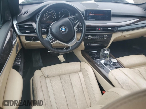 2017 BMW X5 xDrive35i with VIN 5UXKR0C56H0V68771, listed as a Copart auction lot 59587015 with 164,990 mi miles and Salvage title. Bid and sale history available at DreamBid. Image 8.