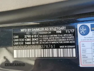 2018 Mercedes-Benz S 560 with VIN WDDUG8DB5JA378761, listed as a Copart auction lot 46141835 with 51,135 mi miles and Salvage Title. Bid and sale history available at carsss.com. Image 14.