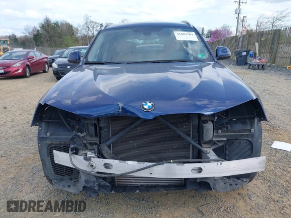 2017 BMW X3 xDrive35i with VIN 5UXWX7C57H0U40507, listed as a IAAI auction lot 41883501 with 72,738 mi miles and . Bid and sale history available at DreamBid. Image 12.