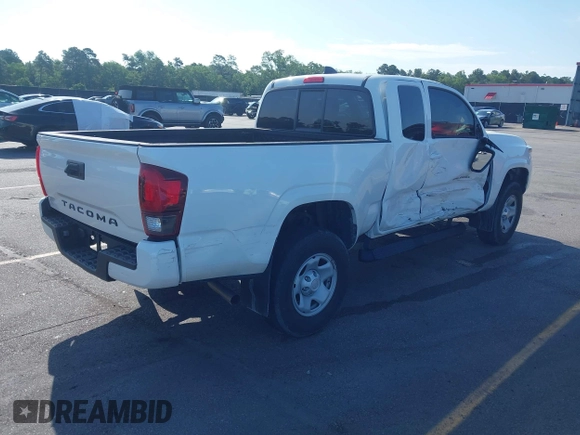 2021 Toyota Tacoma SR with VIN 3TYRX5GN4MT009048, listed as a IAAI auction lot 42291313 with 26,197 mi miles and . Bid and sale history available at DreamBid. Image 4.