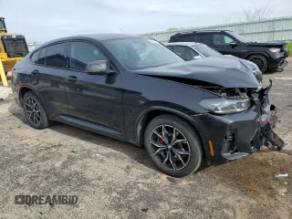 2024 BMW X4 M40i with VIN 5UX43DT05R9U46776, listed as a Copart auction lot 55015005 with 38,692 mi miles and Salvage title. Bid and sale history available at DreamBid. Image 4.