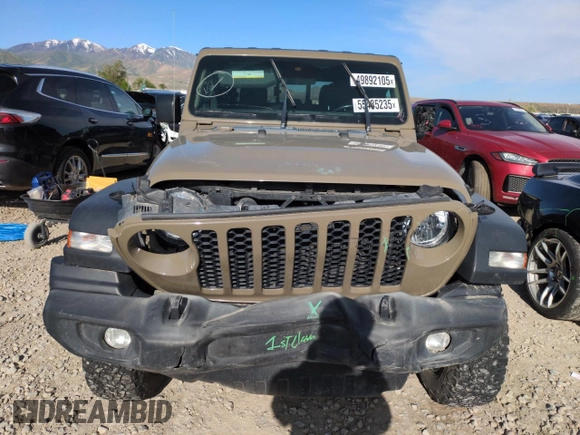 2020 Jeep Gladiator Sport S z VIN 1C6HJTAG8LL191352, wystawiony jako Copart lot #55485235 z przebiegiem 77 192 mil mil oraz Szkoda całkowita • Salvage title. Historia ofert i sprzedaży dostępna na DreamBid. Obrazek 5.