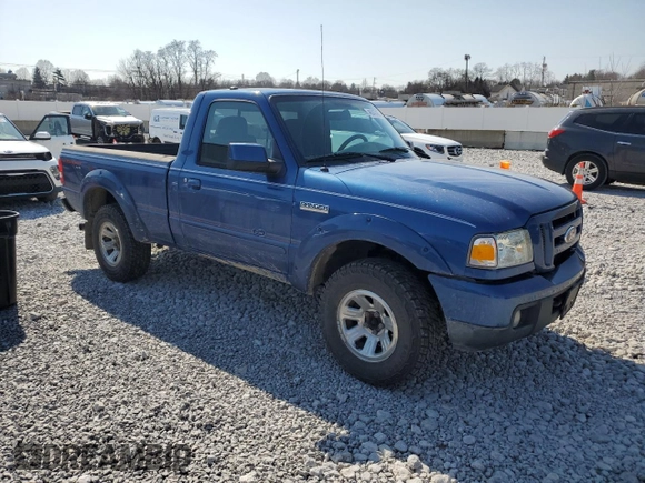 2007 Ford Ranger XL with VIN 1FTYR11E27PA50893, listed as a Copart auction lot 48847455 with 113,347 mi miles and Salvage Title. Bid and sale history available at carsss.com. Image 4.
