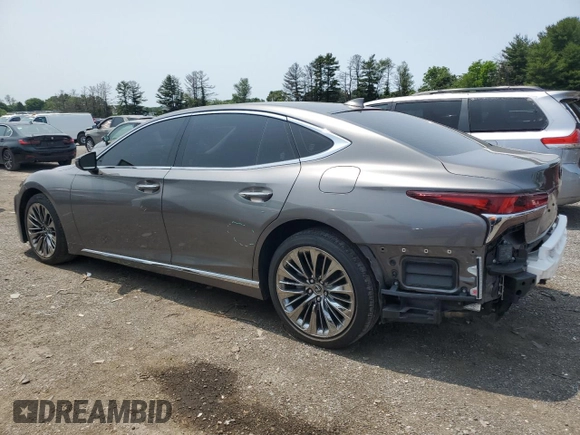 2019 Lexus LS 500 with VIN JTHC51FF0K5006854, listed as a Copart auction lot 59054025 with 59,267 mi miles and Salvage title. Bid and sale history available at DreamBid. Image 2.