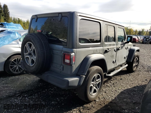 2022 Jeep Wrangler Unlimited High Tide with VIN 1C4HJXDGXNW142263, listed as a Copart auction lot 72552824 with 43,321 mi miles and Salvage Title. Bid and sale history available at DreamBid. Image 3.