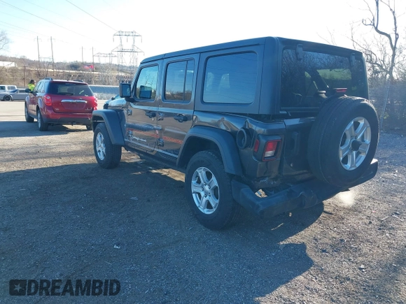 2020 Jeep Wrangler Unlimited Willys with VIN 1C4HJXDN6LW139789, listed as a IAAI auction lot 41882217 with 40,960 mi miles and . Bid and sale history available at DreamBid. Image 3.