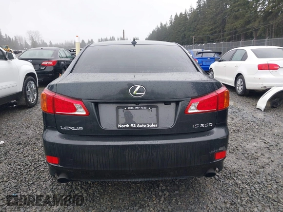 2009 Lexus IS 250 with VIN JTHBK262792084549, listed as a IAAI auction lot 41835760 with 151,234 mi miles and . Bid and sale history available at DreamBid. Image 16.