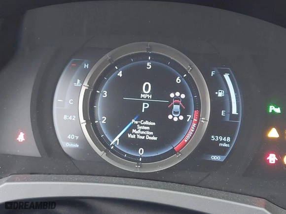 2020 Lexus RC with VIN JTHGZ5DC9L5010005, listed as a IAAI auction lot 41258956 with 53,948 mi miles. Bid and sale history available at carsss.com. Image 7.