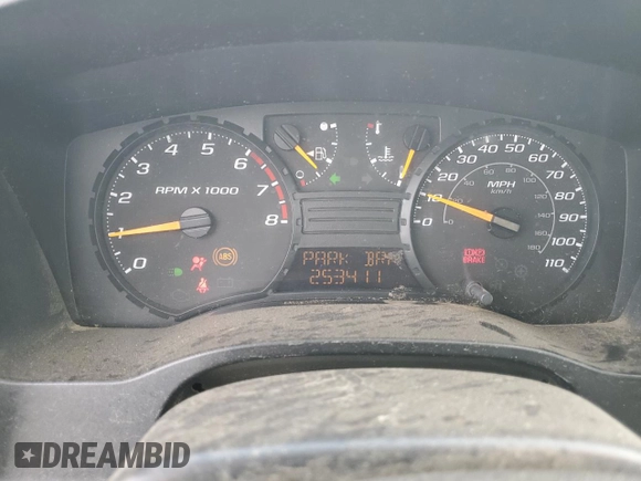2005 Chevrolet Colorado LS Z85 with VIN 1GCCS198058260638, listed as a Copart auction lot 72591444 with 253,411 mi miles and Salvage title. Bid and sale history available at DreamBid. Image 9.