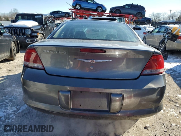 2004 Chrysler Sebring LX z VIN 1C3EL46X24N307532, wystawiony jako Copart lot #88281905 z przebiegiem 160 345 mil mil oraz Szkoda całkowita • Salvage title. Historia ofert i sprzedaży dostępna na DreamBid. Obrazek 6.