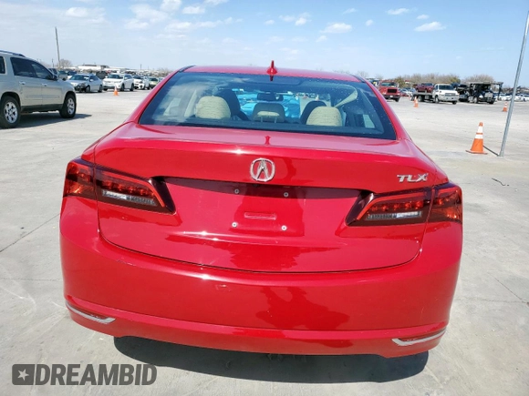 2017 Acura TLX with VIN 19UUB1F30HA000168, listed as a Copart auction lot 47591755 with 112,333 mi miles and Salvage title. Bid and sale history available at DreamBid. Image 6.