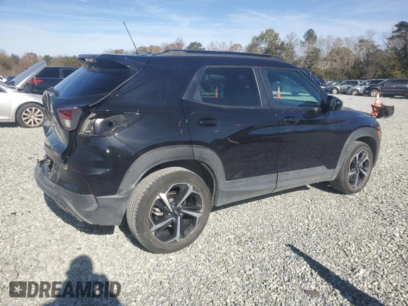 2022 Chevrolet TrailBlazer RS with VIN KL79MTSL0NB145150, listed as a Copart auction lot 80677104 with 62,613 mi miles and Salvage Title. Bid and sale history available at carsss.com. Image 3.