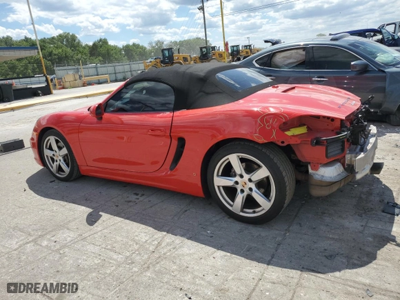 2014 Porsche Boxster with VIN WP0CA2A87ES121162, listed as a Copart auction lot 58493594 with 57,964 mi miles and Clean Title. Bid and sale history available at carsss.com. Image 2.