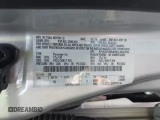 2014 Ford Focus Electric with VIN 1FADP3R43EL353378, listed as a IAAI auction lot 42555423 with 58,114 mi miles and . Bid and sale history available at DreamBid. Image 9.