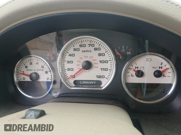 2007 Ford F-150 XL with VIN 1FTPX12V97NA56296, listed as a Copart auction lot 58709345 with 172,989 mi miles and Salvage title. Bid and sale history available at DreamBid. Image 9.
