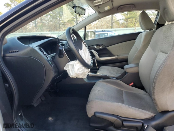 2015 Honda Civic Coupe LX with VIN 2HGFG3B52FH512591, listed as a Copart auction lot 50127555 with 93,155 mi miles and Salvage Title. Bid and sale history available at carsss.com. Image 7.