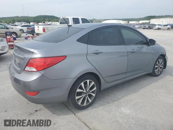 2017 Hyundai Accent SE with VIN KMHCT4AE6HU351985, listed as a Copart auction lot 51622033 with 91,476 mi miles and . Bid and sale history available at DreamBid. Image 3.