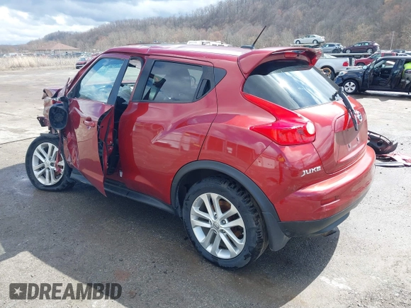 2014 Nissan Juke S with VIN JN8AF5MV7ET364402, listed as a IAAI auction lot 41808136 with 146,153 mi miles. Bid and sale history available at carsss.com. Image 3.