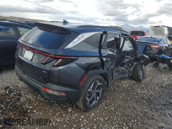 2022 Hyundai Tucson SEL with VIN 5NMJCCAE2NH118999, listed as a Copart auction lot 47620705 with 34,237 mi miles and Salvage Title. Bid and sale history available at DreamBid. Image 3.