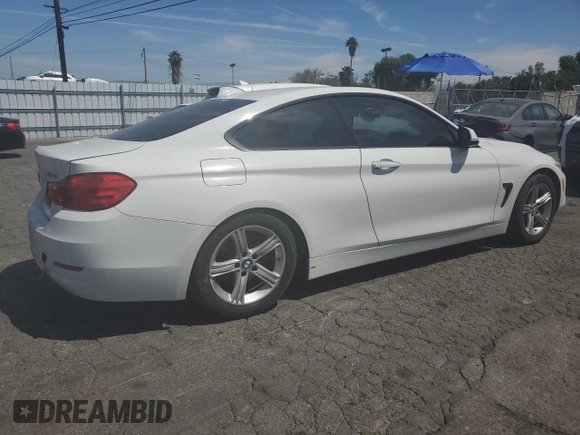 2014 BMW 4 Series 428i with VIN WBA3N7C59EF718310, listed as a Copart auction lot 53850285 with 198,306 mi miles and Salvage title. Bid and sale history available at DreamBid. Image 3.