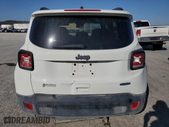2020 Jeep Renegade Latitude with VIN ZACNJABB8LPL49510, listed as a Copart auction lot 48925685 with 47,431 mi miles and Salvage Title. Bid and sale history available at carsss.com. Image 6.
