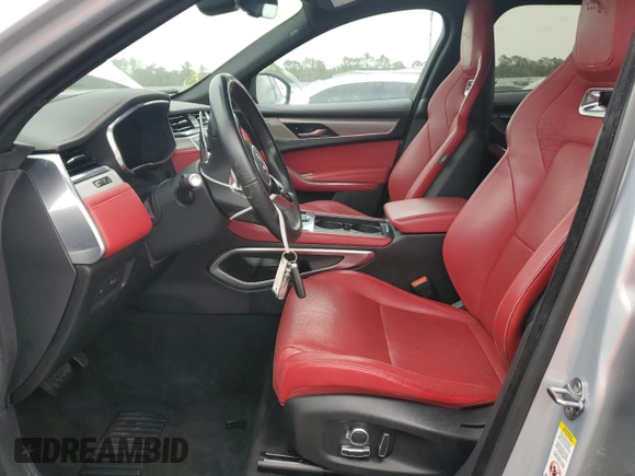 2021 Jaguar F-Pace R-Dynamic S with VIN SADCT2FU1MA663897, listed as a Copart auction lot 85629124 with 60,305 mi miles and Salvage title. Bid and sale history available at DreamBid. Image 7.