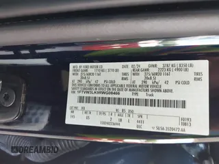 2024 Ford F-150 Lightning XLT с VIN 1FTVW3LK9RWG08466, выставлен на аукционе IAAI как лот 42251872 с пробегом 3 045 миль миль и . История ставок и продаж доступна на DreamBid. Изображение 9.