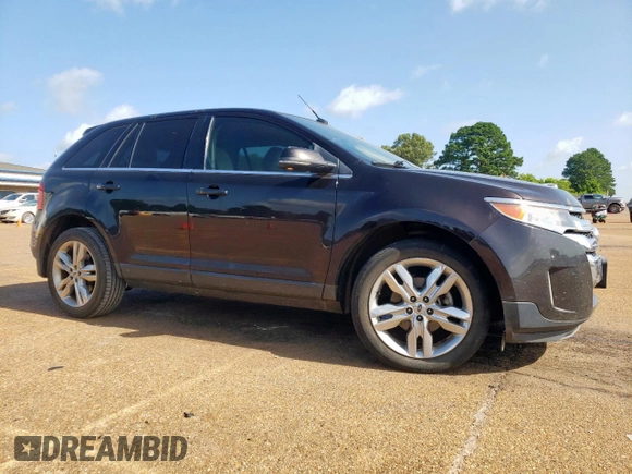 2013 Ford Edge Limited with VIN 2FMDK3KC1DBE37574, listed as a Copart auction lot 62334995 with 135,553 mi miles and Salvage title. Bid and sale history available at DreamBid. Image 4.
