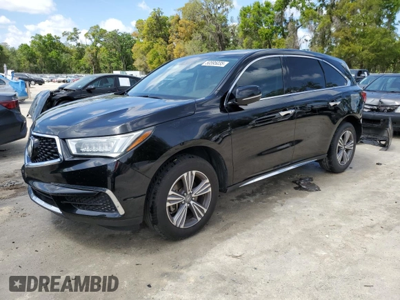 2019 Acura MDX with VIN 5J8YD3H39KL003375, listed as a Copart auction lot 50595035 with 69,528 mi miles and Salvage Title. Bid and sale history available at carsss.com. Image 1.
