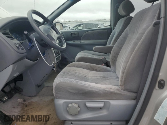 2002 Toyota Sienna LE with VIN 4T3ZF13C22U419662, listed as a Copart auction lot 44491265 with 187,169 mi miles and Salvage Title. Bid and sale history available at DreamBid. Image 7.