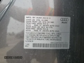 2013 Audi Q7 3.0T Premium Plus with VIN WA1LGAFE0DD011574, listed as a Copart auction lot 43081025 with 106,575 mi miles and Salvage Title. Bid and sale history available at carsss.com. Image 15.