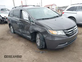 2015 Honda Odyssey EX z VIN 5FNRL5H45FB089268, wystawiony jako IAAI lot #41893484 z przebiegiem 117 402 mil mil oraz . Historia ofert i sprzedaży dostępna na DreamBid. Obrazek 1.