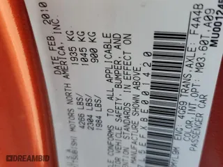 2011 Mitsubishi Eclipse GS Sport with VIN 4A37L5EFXBE001420, listed as a Copart auction lot 78194804 with 31,364 mi miles and Salvage Title. Bid and sale history available at carsss.com. Image 13.