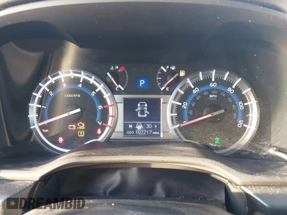 2017 Toyota 4Runner SR5 with VIN JTEBU5JR4H5408115, listed as a IAAI auction lot 41779128 with 107,717 mi miles and . Bid and sale history available at DreamBid. Image 7.