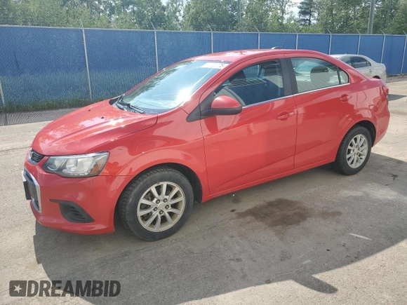 2017 Chevrolet Sonic LT with VIN 1G1JD5SH7H4168966, listed as a Copart auction lot 60683275 with 181,020 mi miles and Salvage title. Bid and sale history available at DreamBid. Image 1.