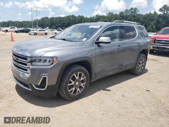 2021 GMC Acadia SLT with VIN 1GKKNMLS3MZ163715, listed as a Copart auction lot 61997755 with 75,247 mi miles and Salvage title. Bid and sale history available at DreamBid. Image 1.