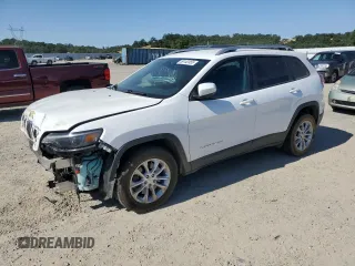 2020 Jeep Cherokee Latitude with VIN 1C4PJLCB7LD605866, listed as a Copart auction lot 59142455 with 95,872 mi miles and Salvage title. Bid and sale history available at DreamBid. Image 1.