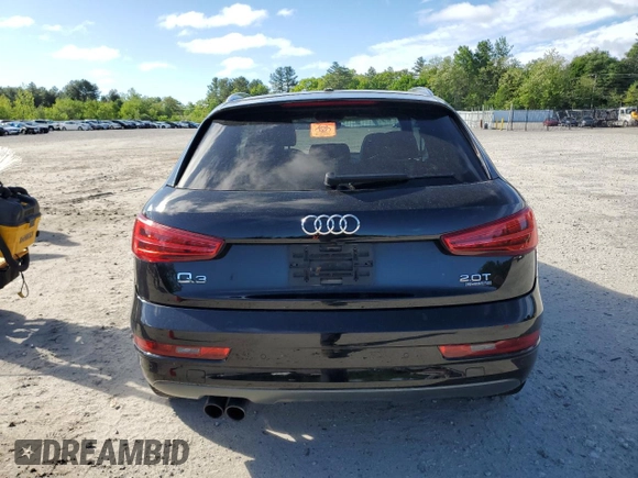 2016 Audi Q3 Premium Plus with VIN WA1EFCFS6GR013351, listed as a Copart auction lot 56727035 with 83,583 mi miles and Salvage title. Bid and sale history available at DreamBid. Image 6.