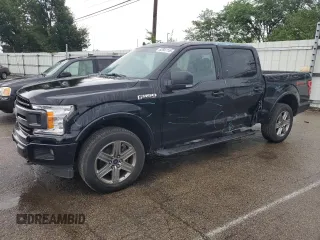 2018 Ford F-150 XL with VIN 1FTEW1EP9JFB03738, listed as a Copart auction lot 62947745 with 161,016 mi miles and Salvage title. Bid and sale history available at DreamBid. Image 1.
