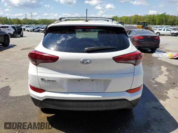 2017 Hyundai Tucson SE with VIN KM8J33A41HU506970, listed as a Copart auction lot 52351705 with 86,074 mi miles and Salvage Title. Bid and sale history available at DreamBid. Image 6.