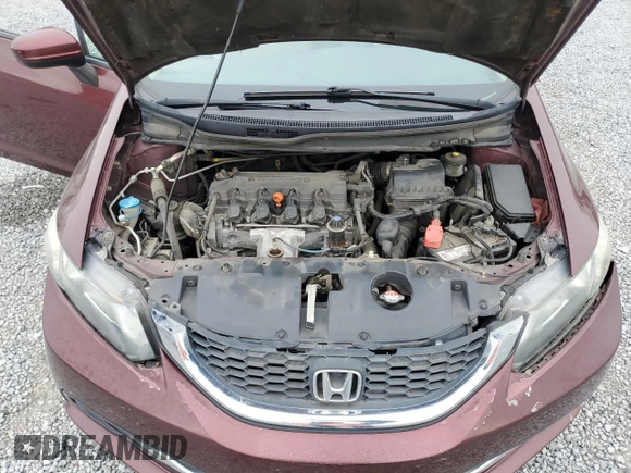 2014 Honda Civic Sedan LX with VIN 19XFB2F59EE056276, listed as a Copart auction lot 47921485 with 191,868 mi miles and Salvage Title. Bid and sale history available at carsss.com. Image 12.