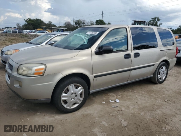 2007 Chevrolet Uplander LS Fleet with VIN 1GNDV23W97D193807, listed as a Copart auction lot 74736844 with 0 mi miles and Salvage Title. Bid and sale history available at carsss.com. Image 1.