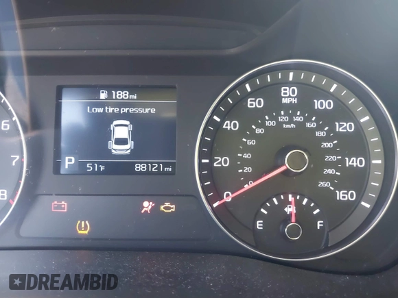 2019 Kia Forte LXS with VIN 3KPF24AD8KE007205, listed as a IAAI auction lot 41848642 with 88,121 mi miles. Bid and sale history available at carsss.com. Image 7.