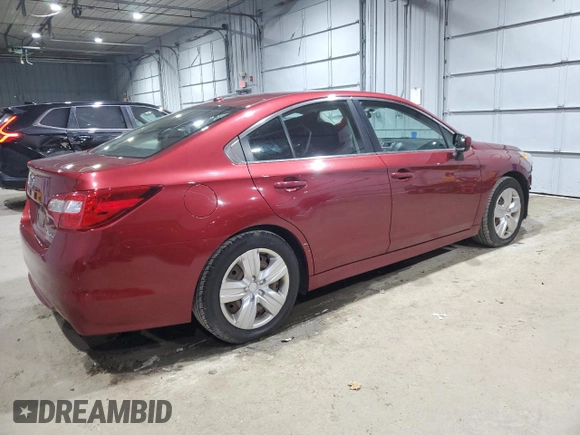 2016 Subaru Legacy 2.5i with VIN 4S3BNCA69G3009528, listed as a Copart auction lot 85206164 with 115,205 mi miles and Salvage Title. Bid and sale history available at carsss.com. Image 3.