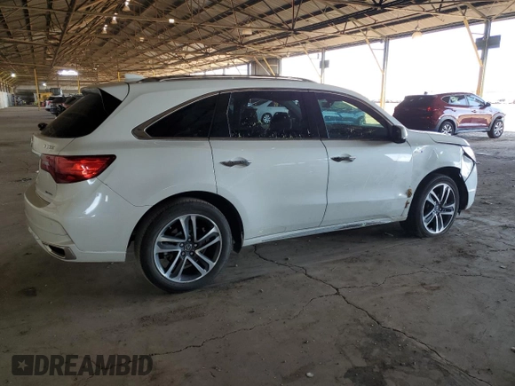 2020 Acura MDX Sport Hybrid w/Advance Pkg with VIN 5J8YD7H75LL001490, listed as a Copart auction lot 48782035 with 43,733 mi miles and Salvage Title. Bid and sale history available at carsss.com. Image 3.