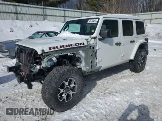 2021 Jeep Wrangler Unlimited Rubicon with VIN 1C4HJXFG9MW702608, listed as a Copart auction lot 45745475 with 51,345 mi miles and Salvage Title. Bid and sale history available at carsss.com. Image 1.