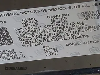 2025 Chevrolet Equinox AWD LT with VIN 3GNAXPEG0SL135474, listed as a IAAI auction lot 41656451 with 2,242 mi miles. Bid and sale history available at carsss.com. Image 9.